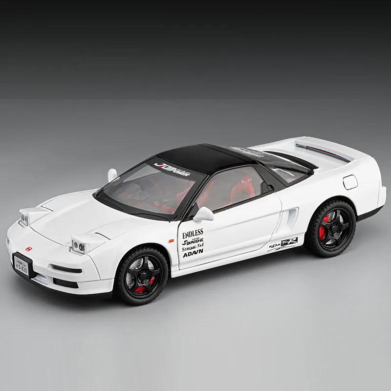 1:22 Scale Honda NA1 Alloy Cars Toys Miniature Models 5 Doors Opened Pull Back Vehicles Light Sound Model Perfect Gifts for Boys FH1