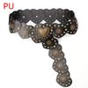 Y2K Heart Belts Metal Cowboy Waistband Punk Metal Rivet Belts  Women