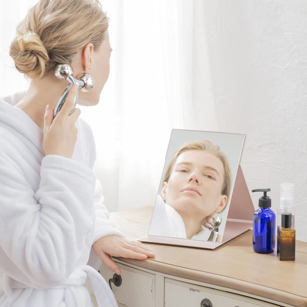 Napure a folding mirror with 3x magnification that reflects your true skin LL a makeup and a magnifying A great Day Mirror, tone, size, pink, mirror,