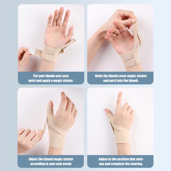 Спортивный бандаж на запястье, сухожильная оболочка, облегчение боли, реабилитация растяжений, ортез, поддержка суставов, защита для большого пальца, мужчины, женщины, левая правая рука, шина для запястья