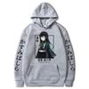 2025 New Funny Japan Anime Demon Slayer Women Hoodies Plus Size Sweatshirt Harajuku Muichiro Tokito Printed Hooded Girl Pullover