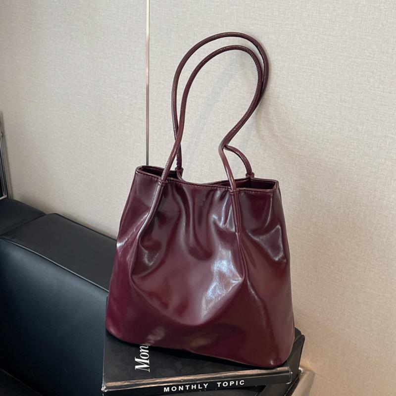 Yogodlns Новая женская модная сумка-тоут большой вместимости однотонная стильная сумка-ведро мягкая сумка для работы женские модные ПУ сумки через плечо