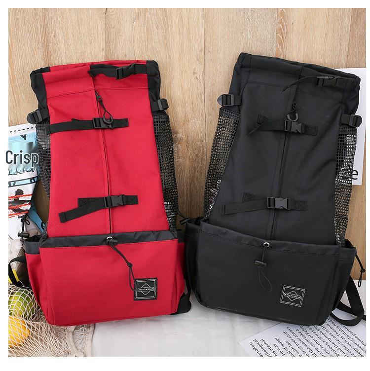 Двухплечевой туристический рюкзак для питомцев с вентиляцией для собак – Моющийся, идеально подходит для велопрогулок и покупок на свежем воздухе