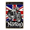 Ретро Металлическая Табличка Мотоциклы BSA Norton Indian Жестяные Таблички Винтажный Металлический Постер Декор Гаража Клуб Паб Бар Настенное Украшение YJ175