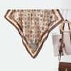 New Women's Temperament Small Square Scarf Decorative Scarf Velvet Small Silk Scarf New Autumn and Winter Warm Scarf