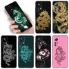 Flower Dragon Phone Case For Xiaomi Mi A2 8 9 SE Note 10 10T 11 12 Lite 9T 11T 12S 12T Pro A3 6X 12X Soft TPU Black Cover