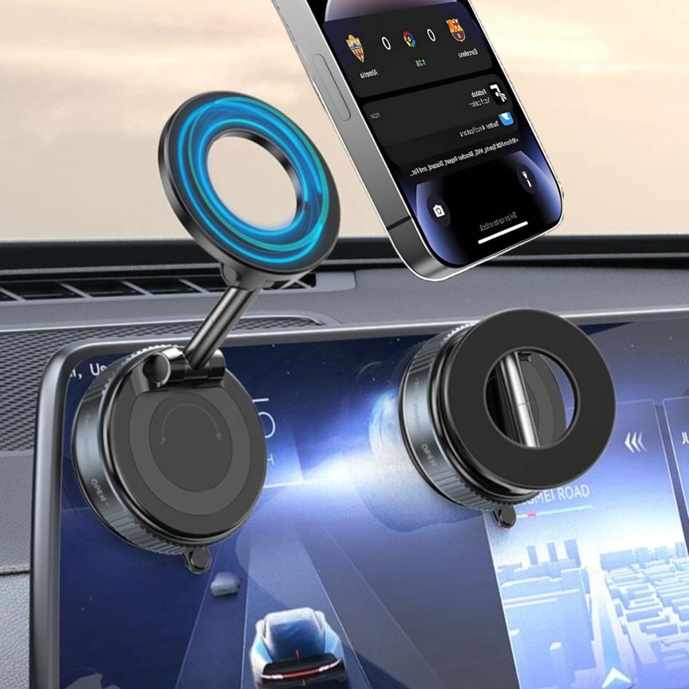 Сильный магнитный автомобильный держатель для телефона с вакуумной адсорбцией, ручная присоска, вращающийся на 360 градусов, складной держатель для смартфонов, настенный кронштейн для телефона