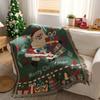 Christmas Throw Blanket Office Nap Sofa Couch Outdoor Camping Mat Floral Nordic Style All Season