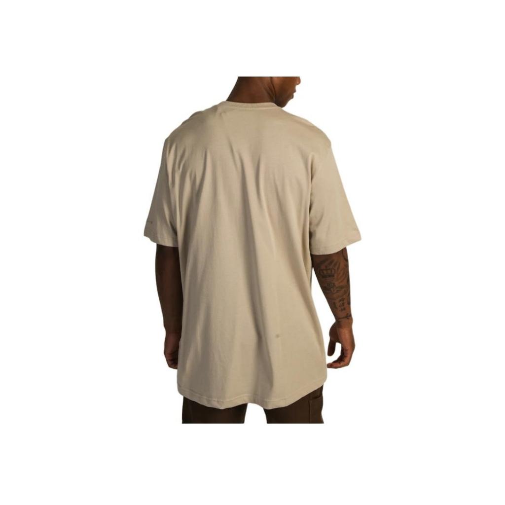 Adidas Всесезонная футболка с однотонным логотипом, круглым вырезом, коротким рукавом, мужские топы Magic-Beige IL9019