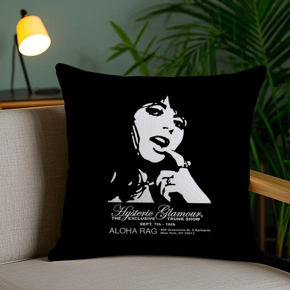 H-Hysteric Glamour Девушка Чехол для Подушки Мягкий Короткий Плюш Двусторонний Принт Домашний Декор Машинная Стирка Наволочка Подарок