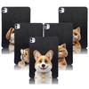 Cartoon Puppy Cat Soft Black TPU Protective Case For iPAD Air iPad Mini iPad Pro11 Pro13 iPad8 iPad7 iPad Air13 Shockproof Cover Tablet Cases