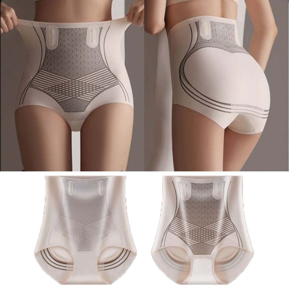 Хлопковое бесшовное нижнее белье с промежностью, утягивающее живот, утягивающие трусики с высокой талией, корректирующее белье для женщин