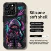 Модный Крутой Мишка Яблоко 17 Pro Max Чехол для Телефона 17 Pro Мужской 17 Силиконовый Воздушная Защита от Ударов 16 Модный Защитный Чехол 15
