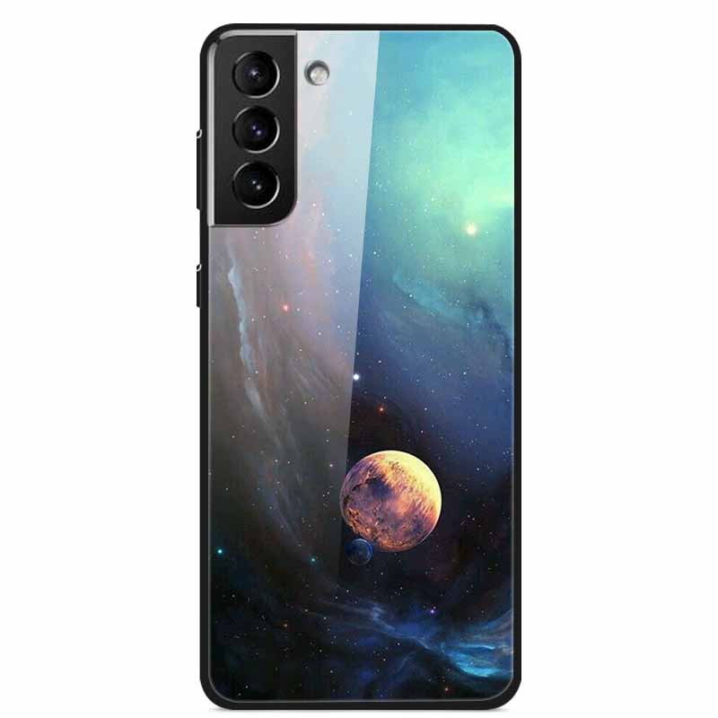 Для Samsung S22 5G Чехлы S22Plus S22Ultra 5G Закаленное Стекло Жесткая Задняя Крышка для Samsung Galaxy S22 Plus Чехол S22Ultra S22+ Чехол