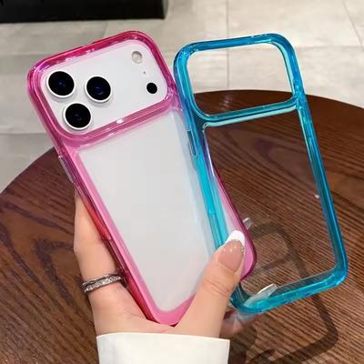 Прозрачный акриловый чехол для телефона для iPhone 17 Air 17 Pro Max Бампер Жесткая Противоударная Задняя Крышка