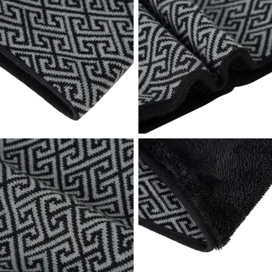 Winter Neck Warmer Women Men Thickened Fleece Lining Scarf Thick Windproof Ski Neck Gaiter