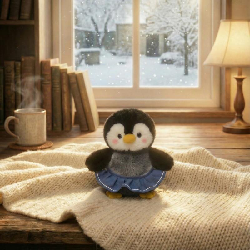 Plush Penguin Toy With Pp Cotton Filling For Kids Gift And Collectible Decor
