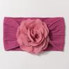 New Jacquard Baby Elastic Headband Cute Solid Color Flower Children's Headband Four Seasons Thin Baby Jewelry