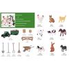 42Pcs Farm Animal Toy Set Plastic Farm Animal Figurines Tractor Fence Toy Farm Playset Educational Learning Toy Gift