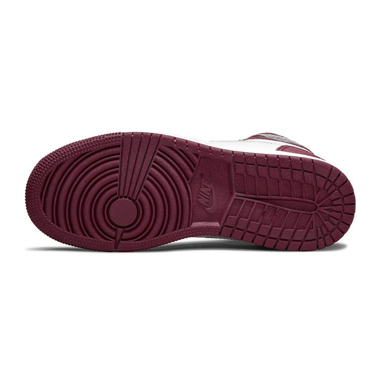 Jordan Air Jordan 1 Retro High OG 'Bordeaux' Удобные Универсальные Кожаные Бордовый Амортизация Высокие 575441-611