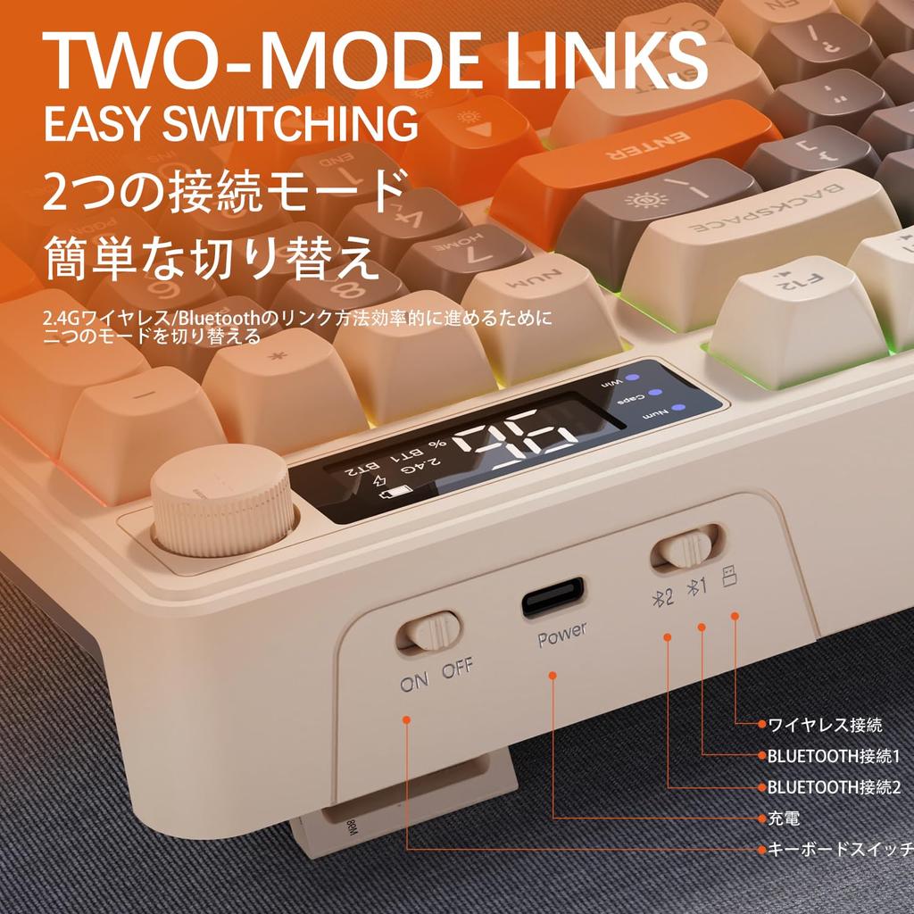 ATTACK SHARK x FREE WOLF M96 Игровая беспроводная двухрежимная беспроводная PBT Patchwork Ball RGB 96 клавиш с ручкой регулировки громкости и электронным длительным сроком службы батареи iOS