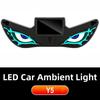 Suction Cup Solar LED Car Light Wireless Car Atmosphere Light New Devil Eyes Car Light