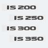 3D хромированный глянцевый черный ABS буквы IS200 IS250 IS300 IS350 IS300h IS200t гибридная эмблема для Lexus багажник автомобиля логотип значок наклейка