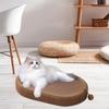 Cat Scratcher Bed Couch Sleeping Resting Cushion 2 In 1 Scratch Pad Bowl Kitten Board