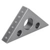 Triangle Ruler Aluminum Alloy 4590 Degree Frosted Right Angle Gauge Woodworking Tool