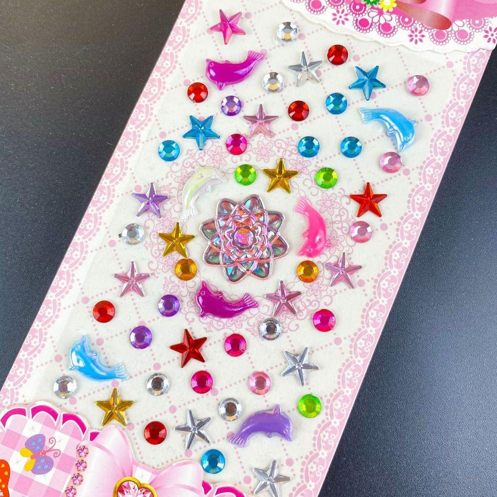 DIY Мобильный телефон 3D Драгоценные Наклейки Скрапбукинг Кристалл Стразы Наклейка Детская Игрушка