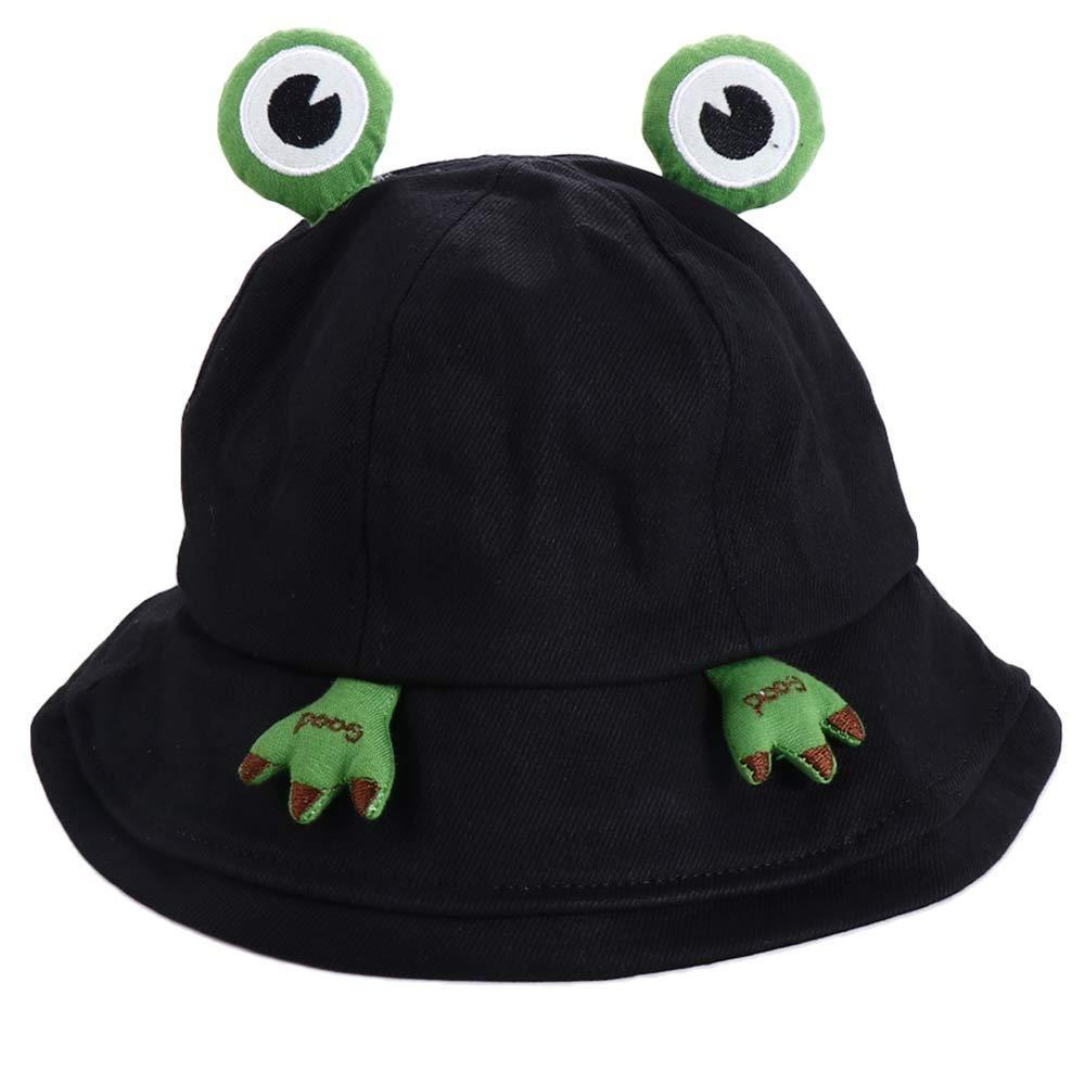 Дышащая летняя панама с широкими полями для женщин, милая панама-ведро с лягушкой, рыбацкая шляпа
