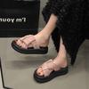 Fashion Shoes Woman 2025 Slippers For Swimming Pool Luxury Slides Pantofle Platform Beach Designer New Fashion Scandals House Slippers P