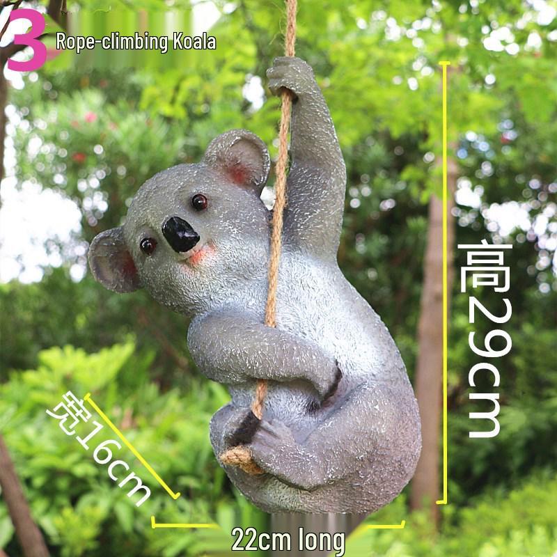 Смоляные Подвесные Животные Поделки: Коала на дереве, Панда на качелях