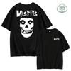2023 New Men's 100% Cotton High Street Fashion Leisure Fun Skull Print Pattern High Quality Top Street Fitness S-4XL