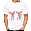 Cute Pig Print 3D T-shirt Summer Short Sleeve