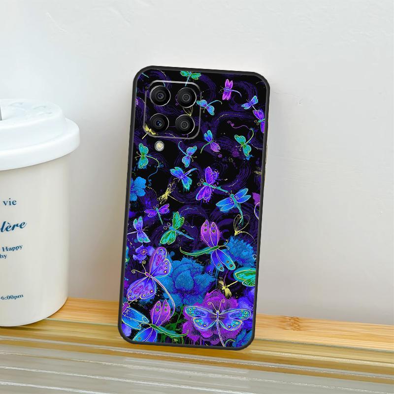 Dragonfly Pattern Case For Samsung Galaxy M53 M13 M06 M16 M31 M11 M35 M55 M15 M56 M36 M12 M32 M52 M14 M34 M54
