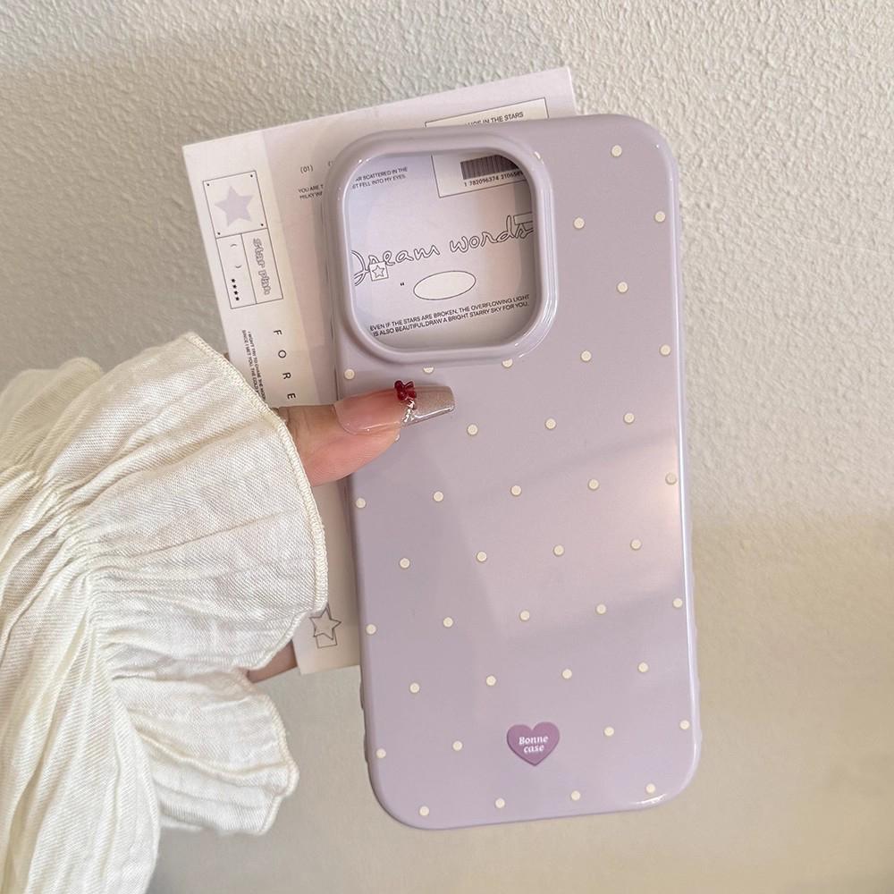 INS Чехол для мобильного телефона в горошек, маленький, свежий, для IPhone 17 16 15 14 13 Pro Max, Ультратонкий, Ударопрочный чехол для IPhone 17 Pro