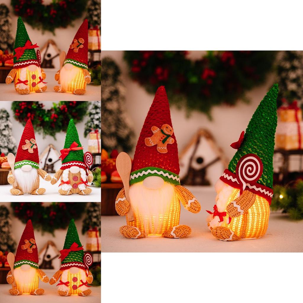 Adorable Gingerbread Man Decoration With Lighted Features For Christmas Festivities