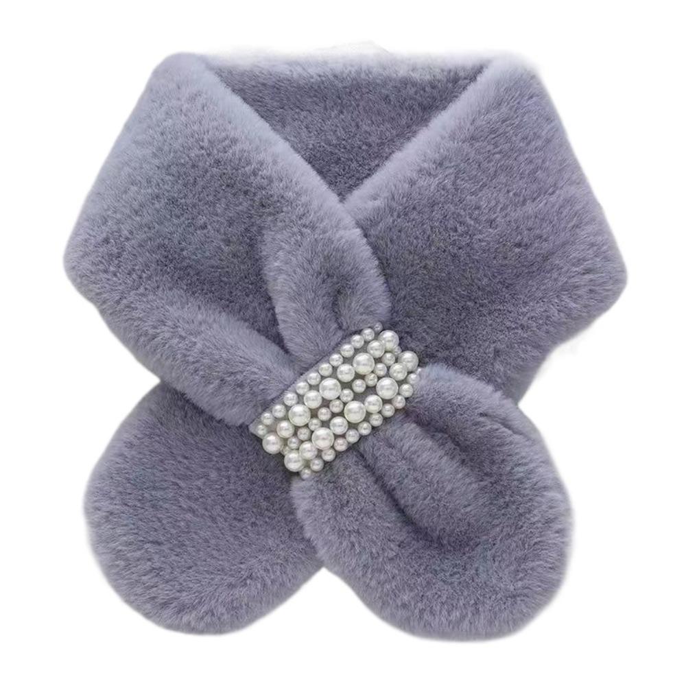 Long Thicken Neck Scarf Keep Warm Fluffy Knitting Neck Shawlrf Knitting Cross Scarf Autumn/Winter