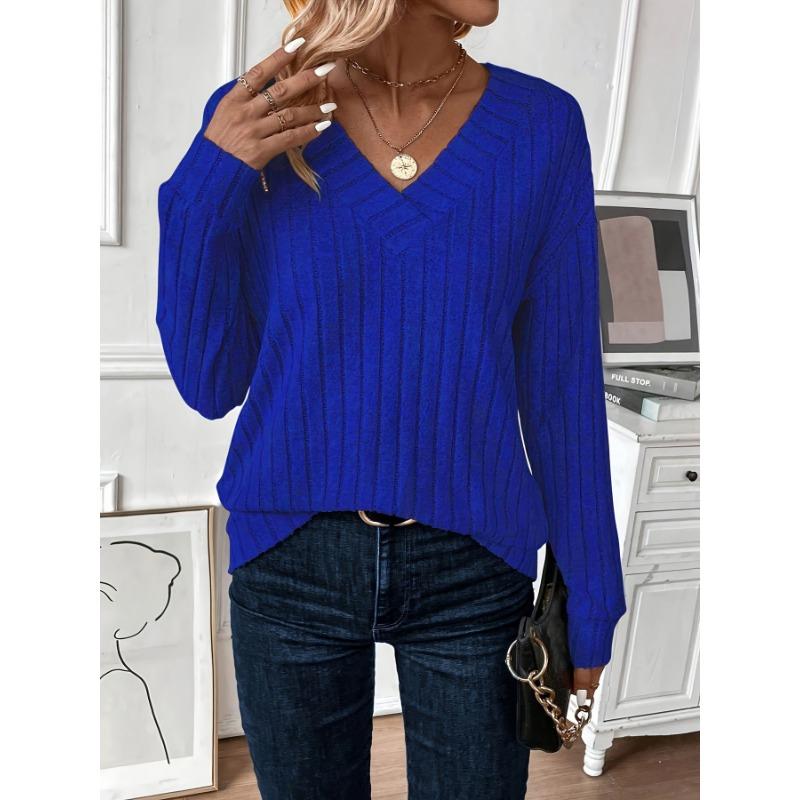 DAFIFY Женские модные повседневные весенне-осенние однотонные блузки и рубашки с v-образным вырезом и длинным рукавом с принтом