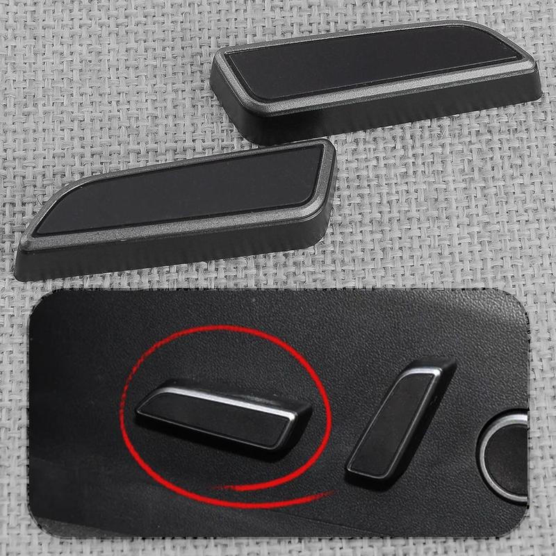New 1 Pair Black Plastic Side Seats Cushion Forward Switch Buttons Fit for Tesla Model 3 Y - 1098840-01-D 1098842-01-D