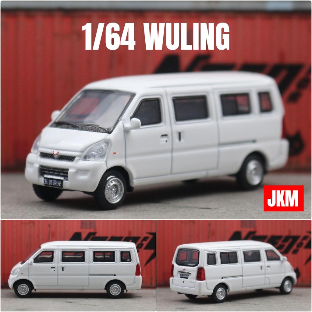 1/64 WULING Chevrolet N300 Move Фургон Миниатюра JKM 1:64 Металлические Литые Модели Транспортных Средств Коллекция Автобусов Свободно Вращающиеся Колеса Подарок Для Мальчиков Детей