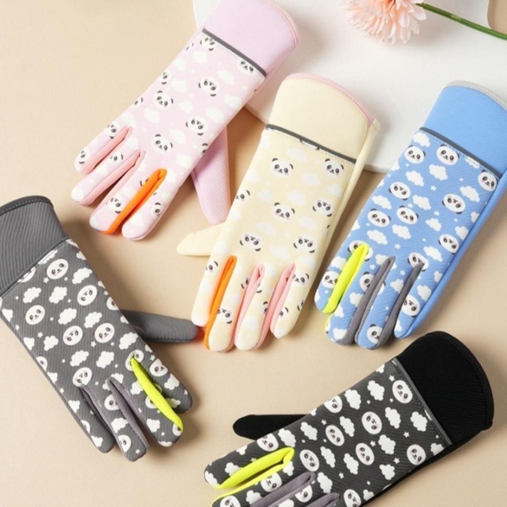 Panda Print Kids Winter Gloves Warm Warm Mittens New Children Gloves Outdoor Cycling