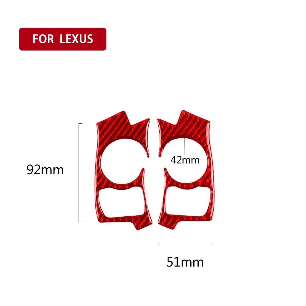 For Lexus IS250 NX200 200t 300h 2013- Car Steering Wheel Decor Sticker Cover Decal Auto Interior Accessories Carbon Fiber