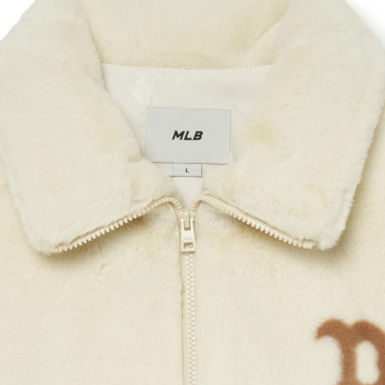 New MLB Jackets Unisex Beige Yellow 3AFDV0236-43BGL