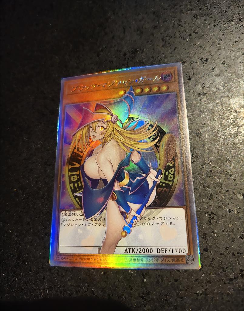 1pcs/set Yu-gi-oh! Black Magician Girl Self Control Collect Signature Trading Flash Card Anime Cartoon Hallowmas Gift Toy