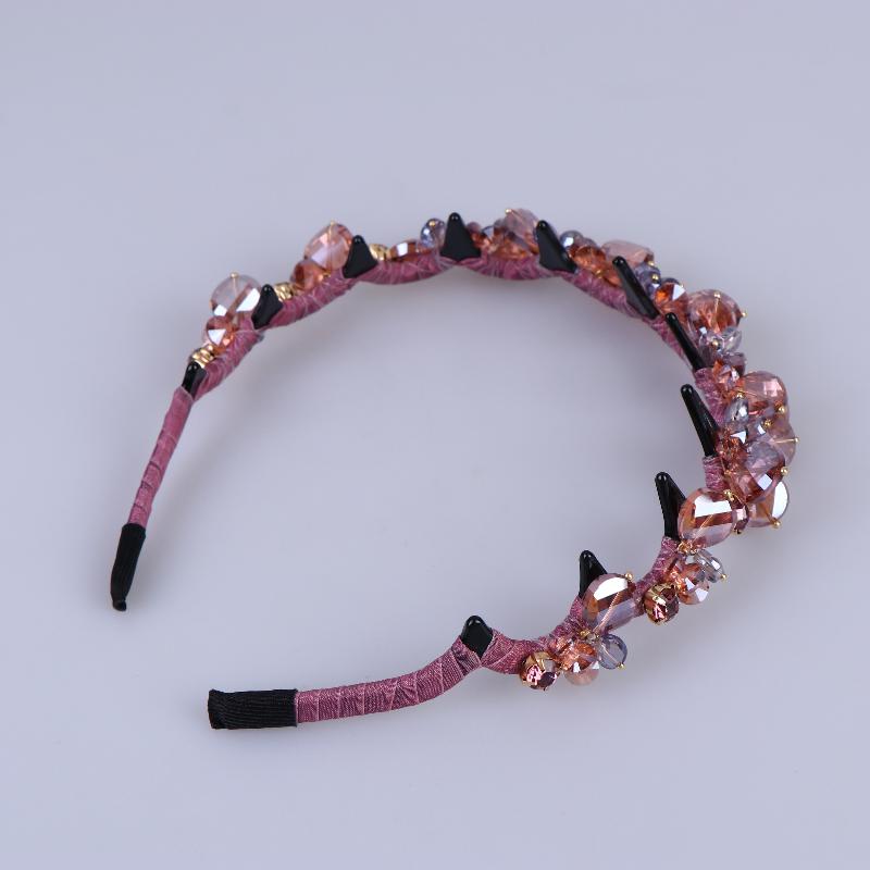 Stylish Rhinestone Hair Hoop Crystal Non Slip with Teeth for Women’s Daily Hair Fashion
