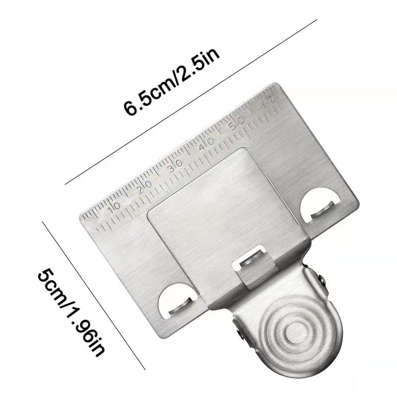 1/2/3/4 шт. Металлический держатель для клипсы измерительной ленты Точный измерительный инструмент для позиционирования при деревообработке Легко маркировать Разметка Рисование