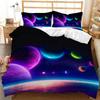 Bed Three-Piece Quilt Cover Star Planet Universe Pillowcase Digital Printing Two-Piece Set