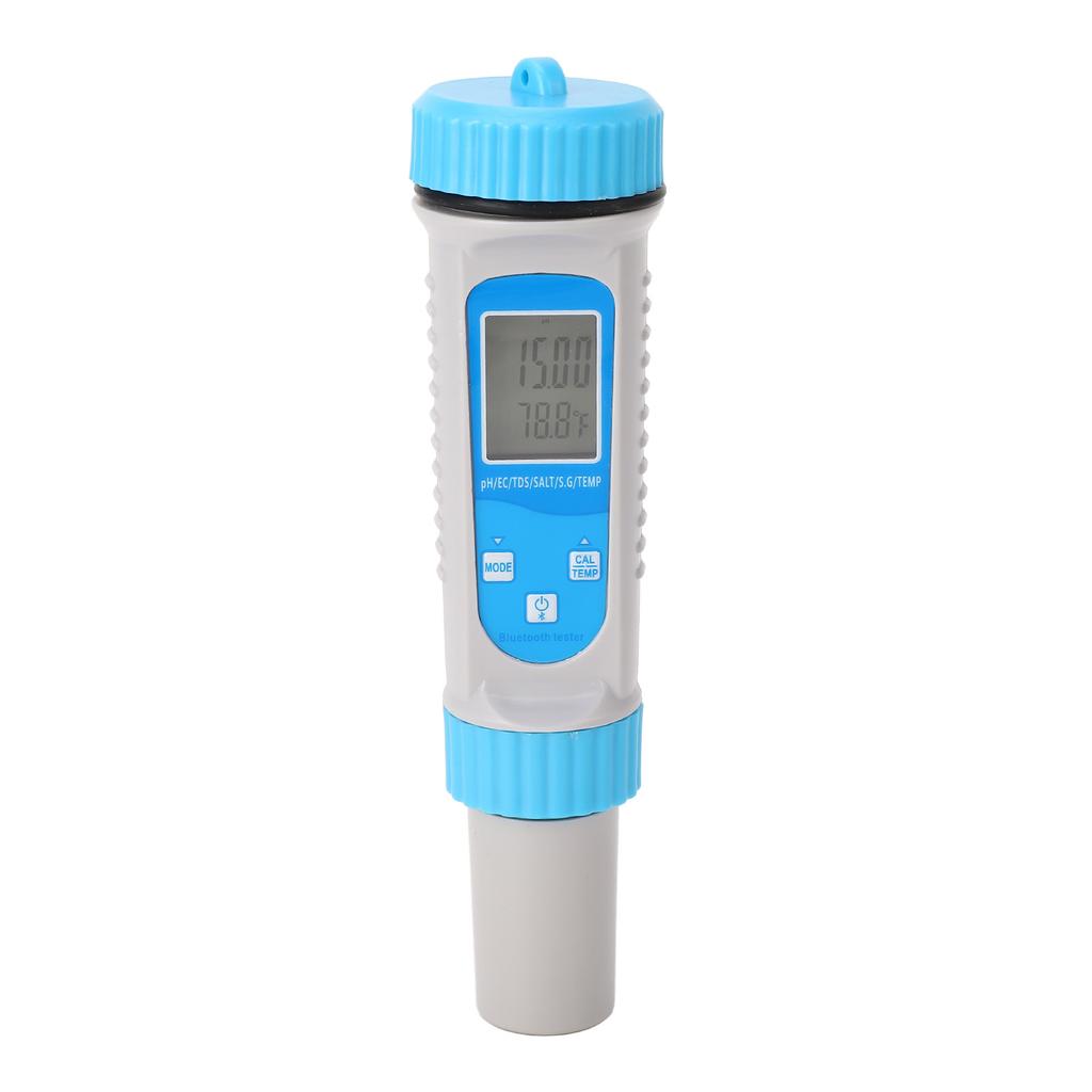 Умный pH-метр-тестер качества воды, многофункциональный, Bluetooth, для измерения pH, EC, TDS, соли, SG, температуры